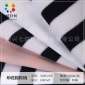 仿皮印花條子搖粒絨 三刀霧面革貼合絨布 秋冬季靠枕休閑服面料